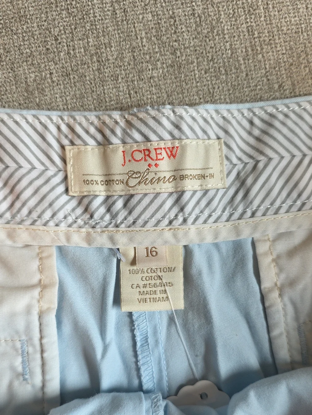 J.Crew Broken In Chino Short 16